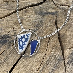 Sea Glass Pendant & Earrings in Silver – Beginner Summer Workshop