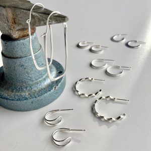 Silver Hoop Earrings