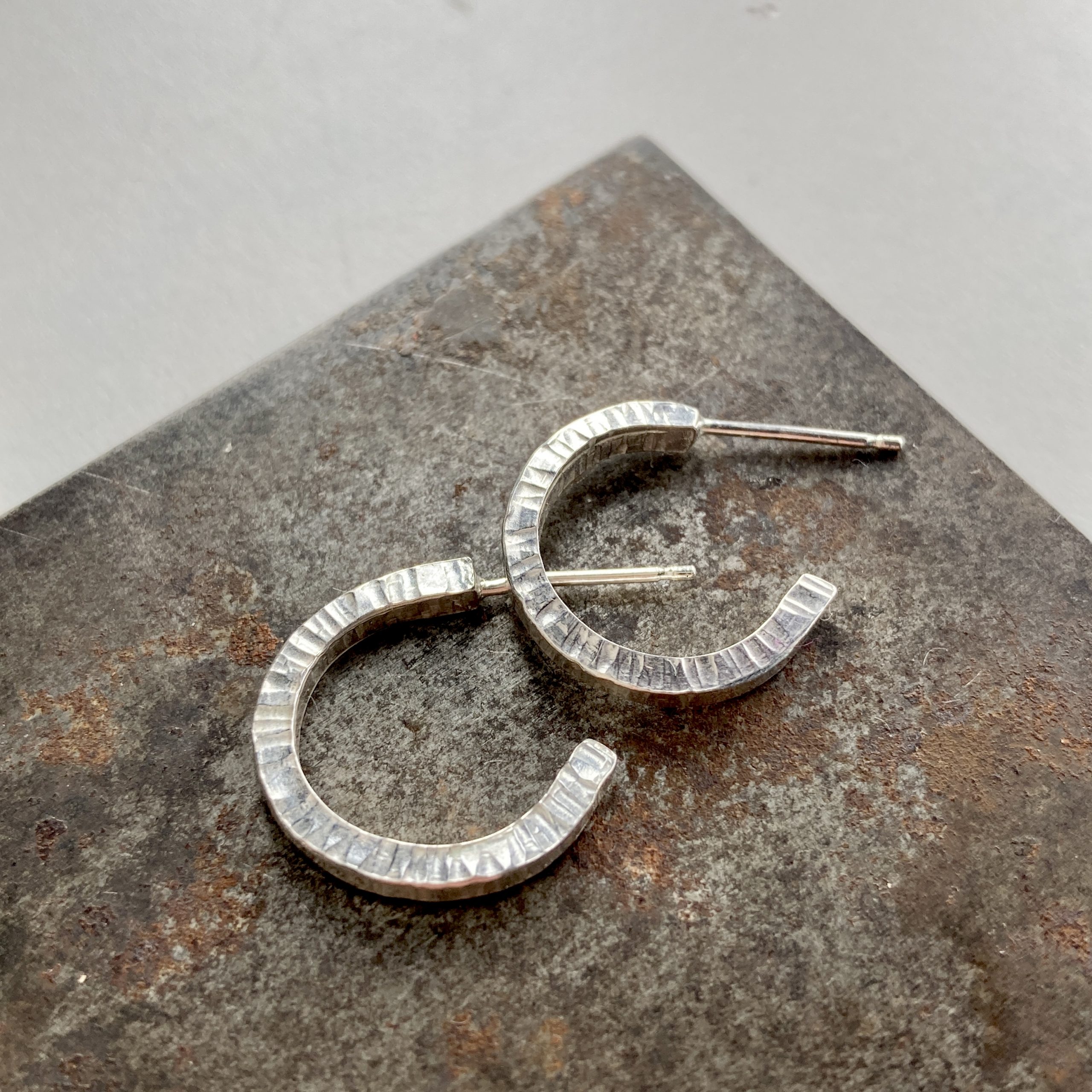 Silver Hoop Earrings - Image 10