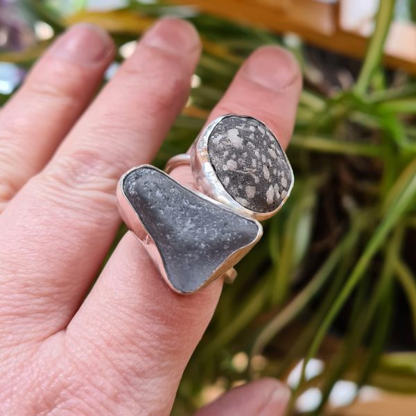 Silver Sea Glass Rings - Image 10