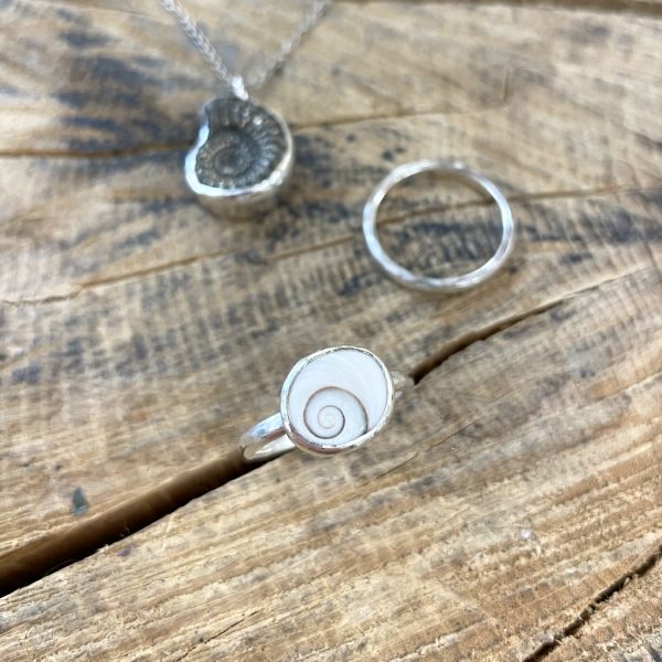 Silver Sea Glass Rings - Image 11