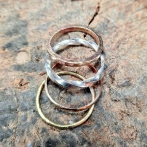 Rings made in Taster Simple Stacking Rings Workshop