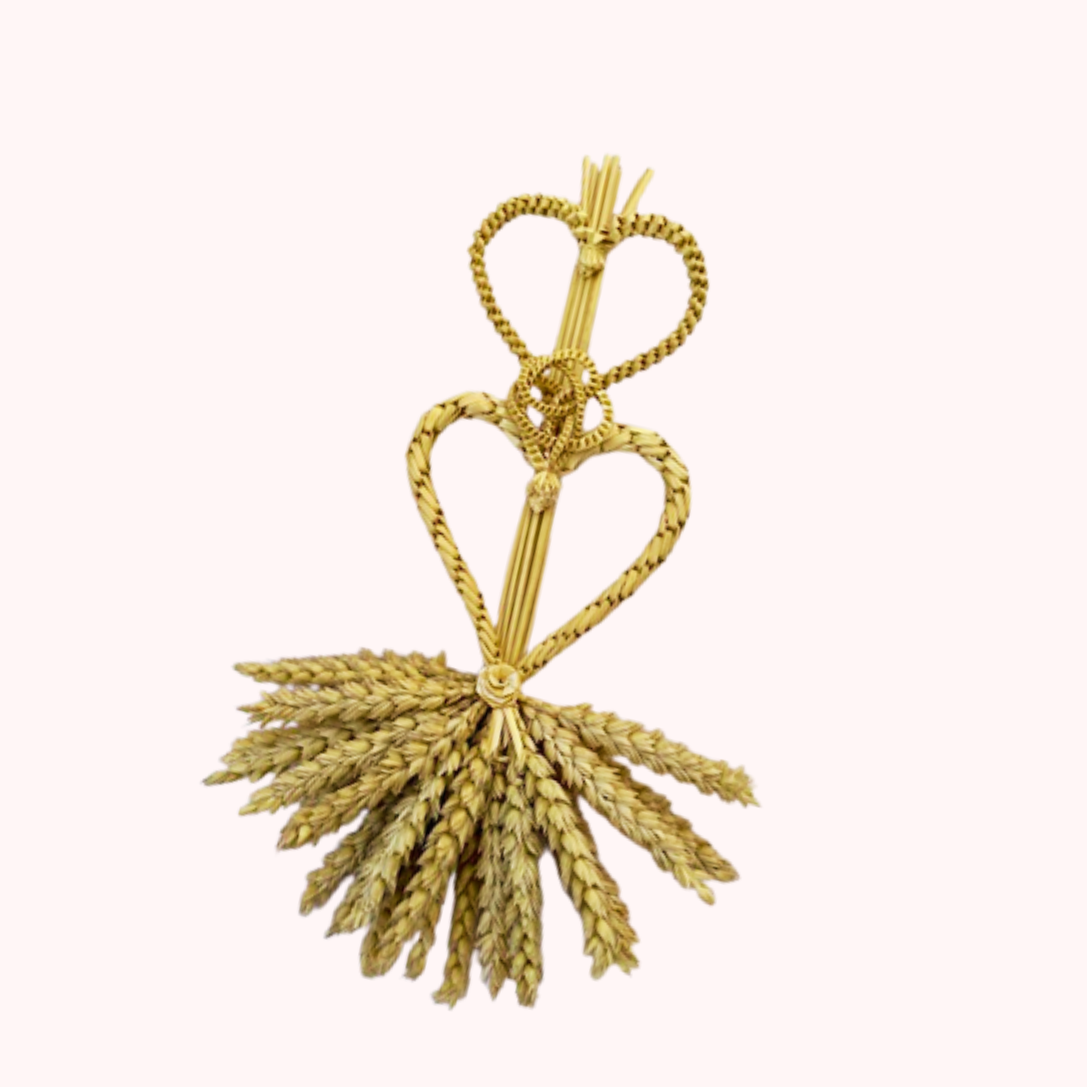Plaited and Woven Straw Earrings - Image 2