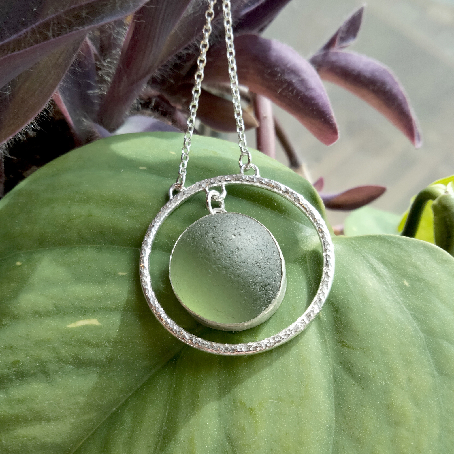 Silver Sea Glass Pendants & Earrings - Image 4